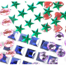 customied good price self adhesive pearls and rhinestone stickers